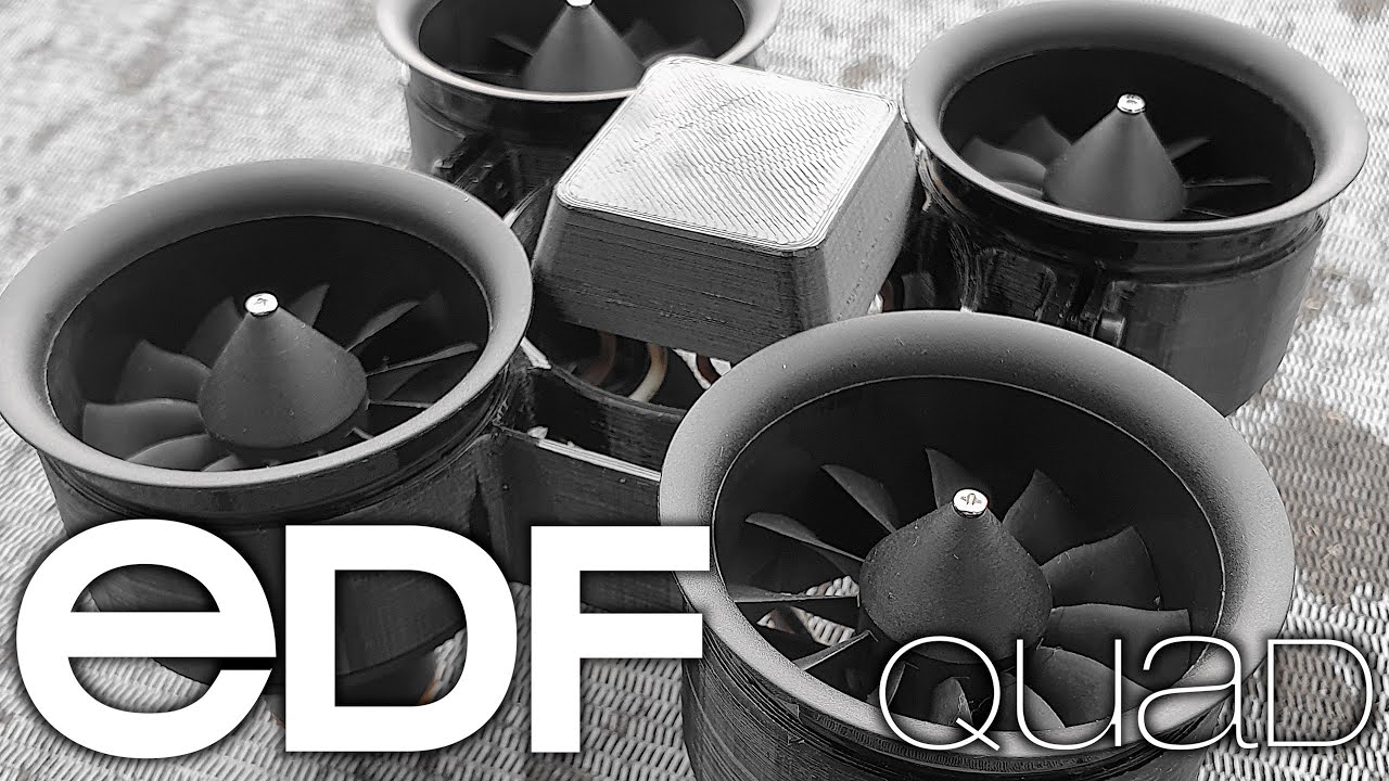 EDF Drone | qf2611 4000kv 50mm edf fettec aio 35a 4s1300 120c