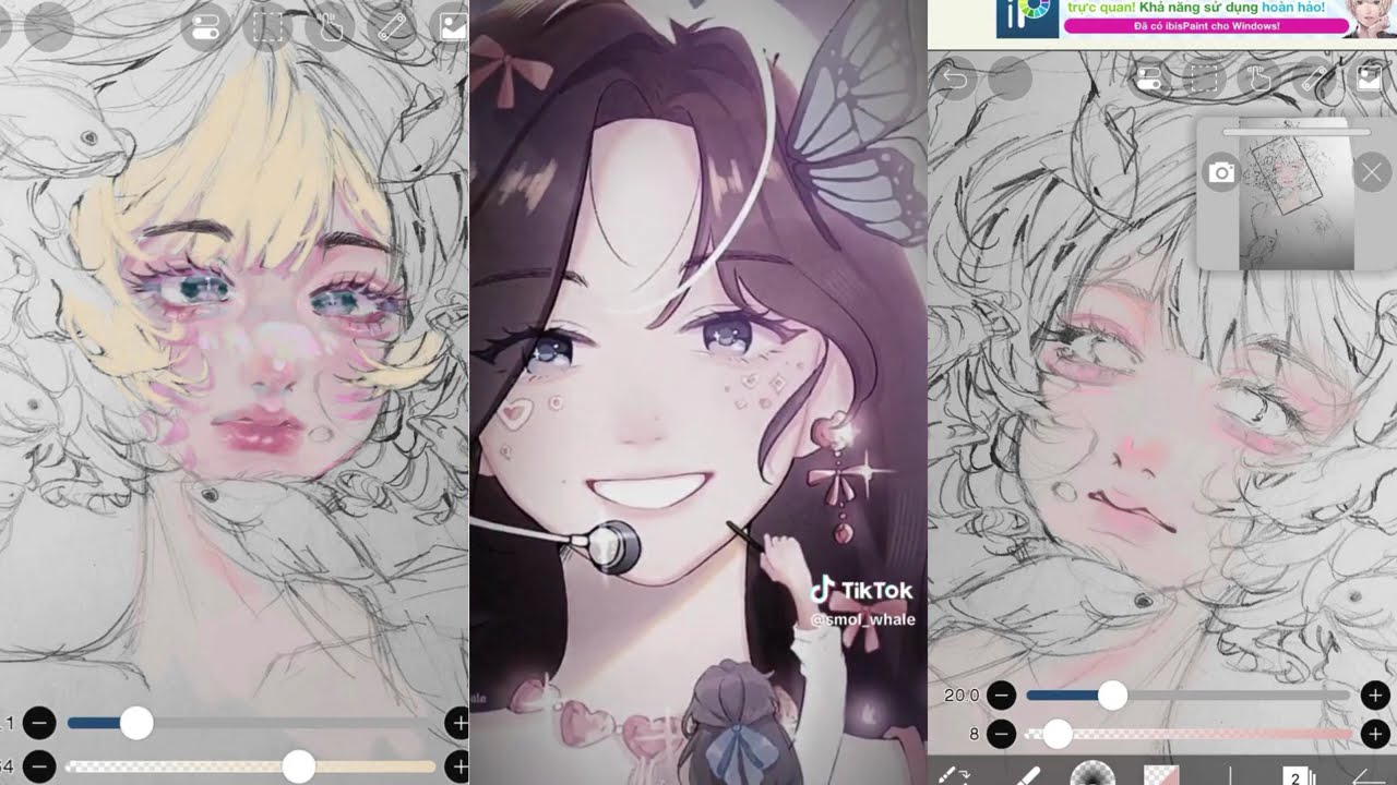 tổng hợp tiktok vẽ tranh//cap đăng xong video bão về đến nơi
