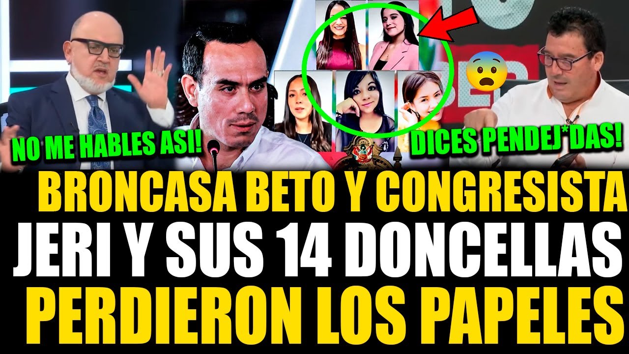 LO CALLARON! Congresista larga a Beto Ortiz por reportaje a Jeri y sus 14 doncellas