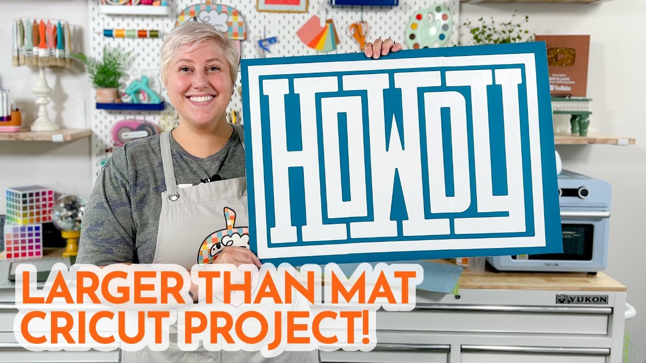 Easy Larger Than Mat Cricut Project!