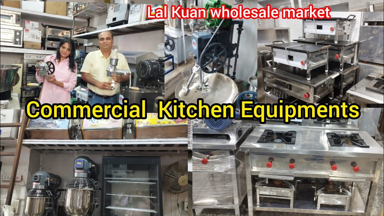Commercial Kitchen Equipment   wholesale market, Lal Kuan in Delhi | 😍 Laxmi tevar vlogger