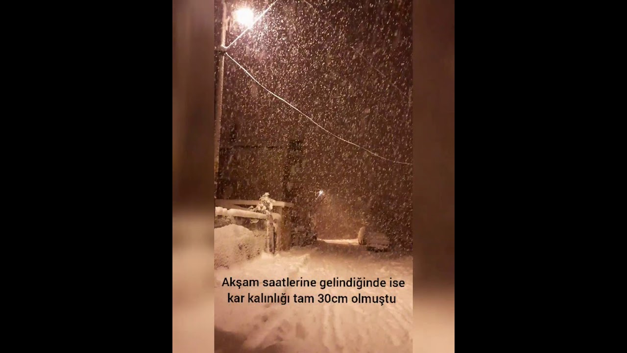 15-16-17-18-19 Ocak 2021 Filyos-Zonguldak Yoğun Kar Yağışı Hikayesi