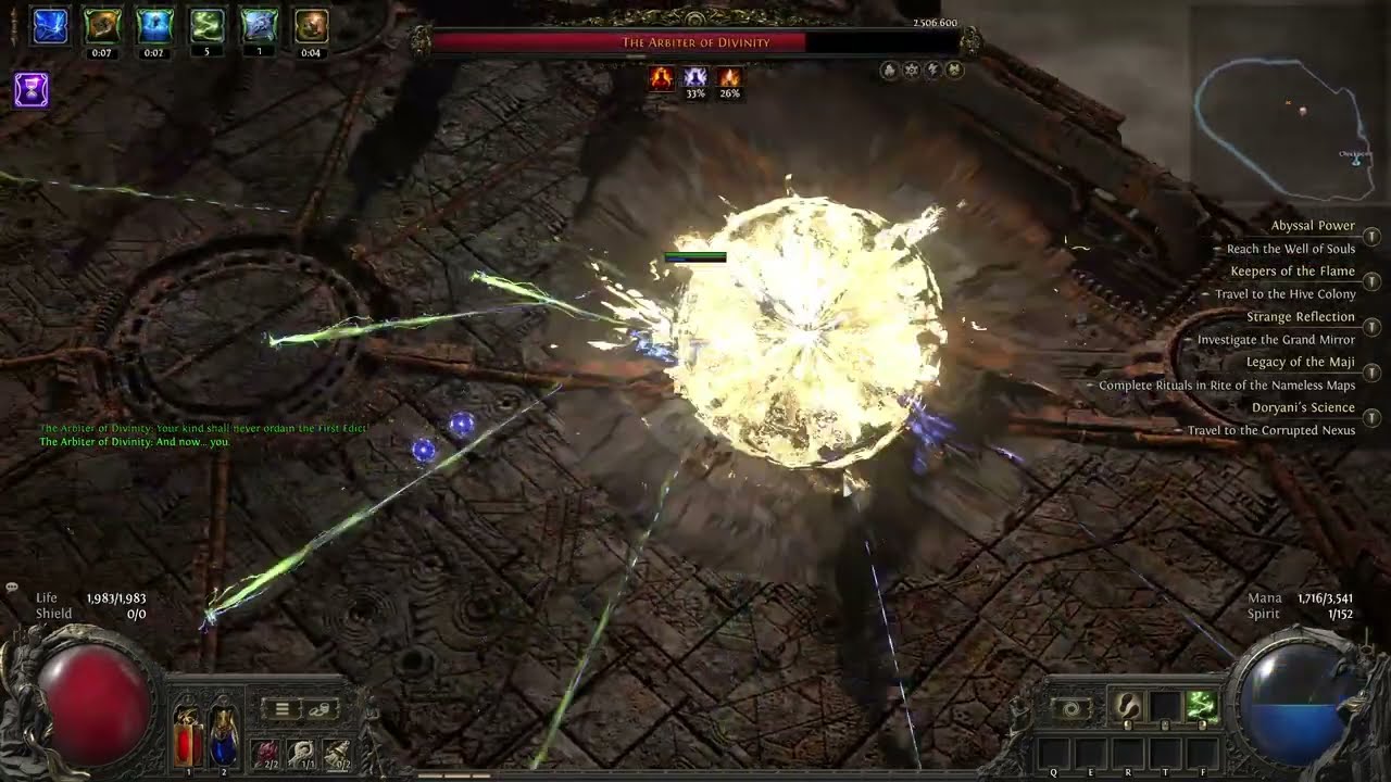 [POE2 0.5] His Scattering Calamity Titan | Arbiter of Divinity kill