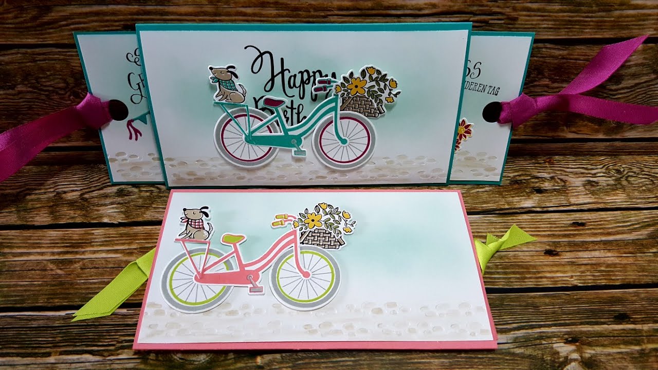 Double Slider Card mit Stampin' Up! Bike Ride