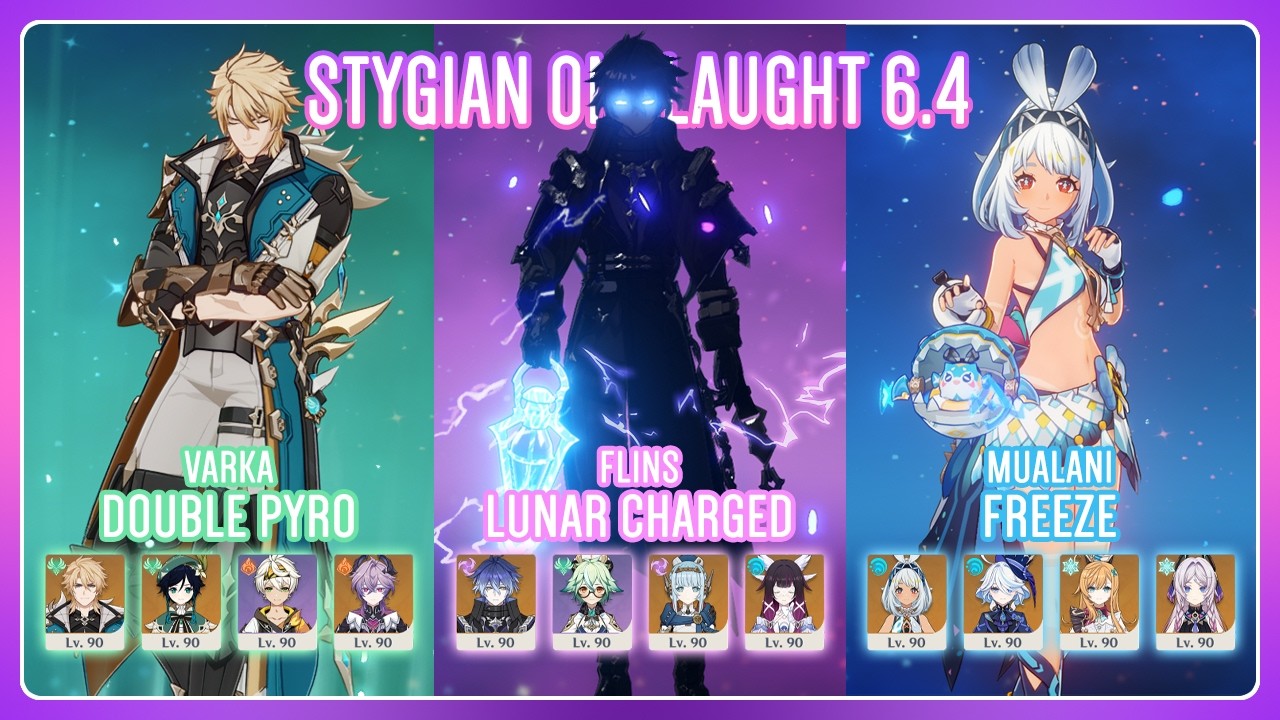 C0 Varka & C2 Flins & C2 Mualani | Stygian Onslaught Fearless 6.4 | Genshin Impact