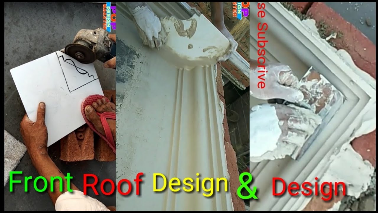 P O P Front Roof Design Frame and Farmaa