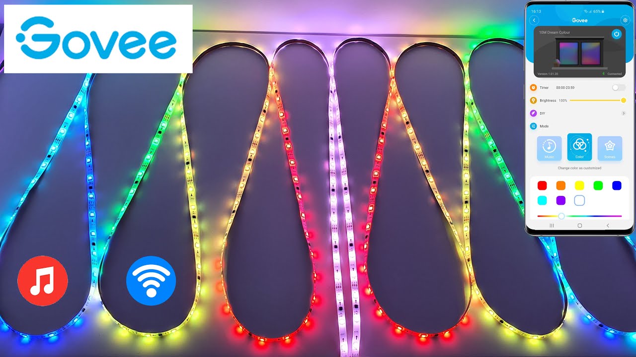 GOVEE Dream Colour LED Strip Light with Music Sync 10M ULTIMATE LED STRIP!