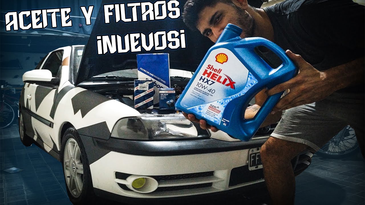 COMO HACER EL CAMBIO DE ACEITE Y FILTROS DE TU AUTO ¡Fácil y rápido! |  Gol 1.9 SD | Lucho Jiménez