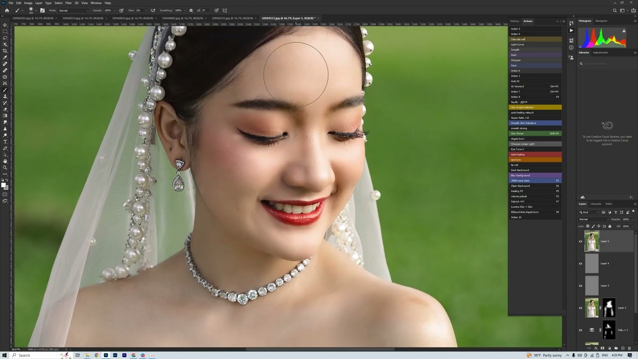 Photo Retouching Photoshop របៀបកៃសម្រួល​ ស្បែក