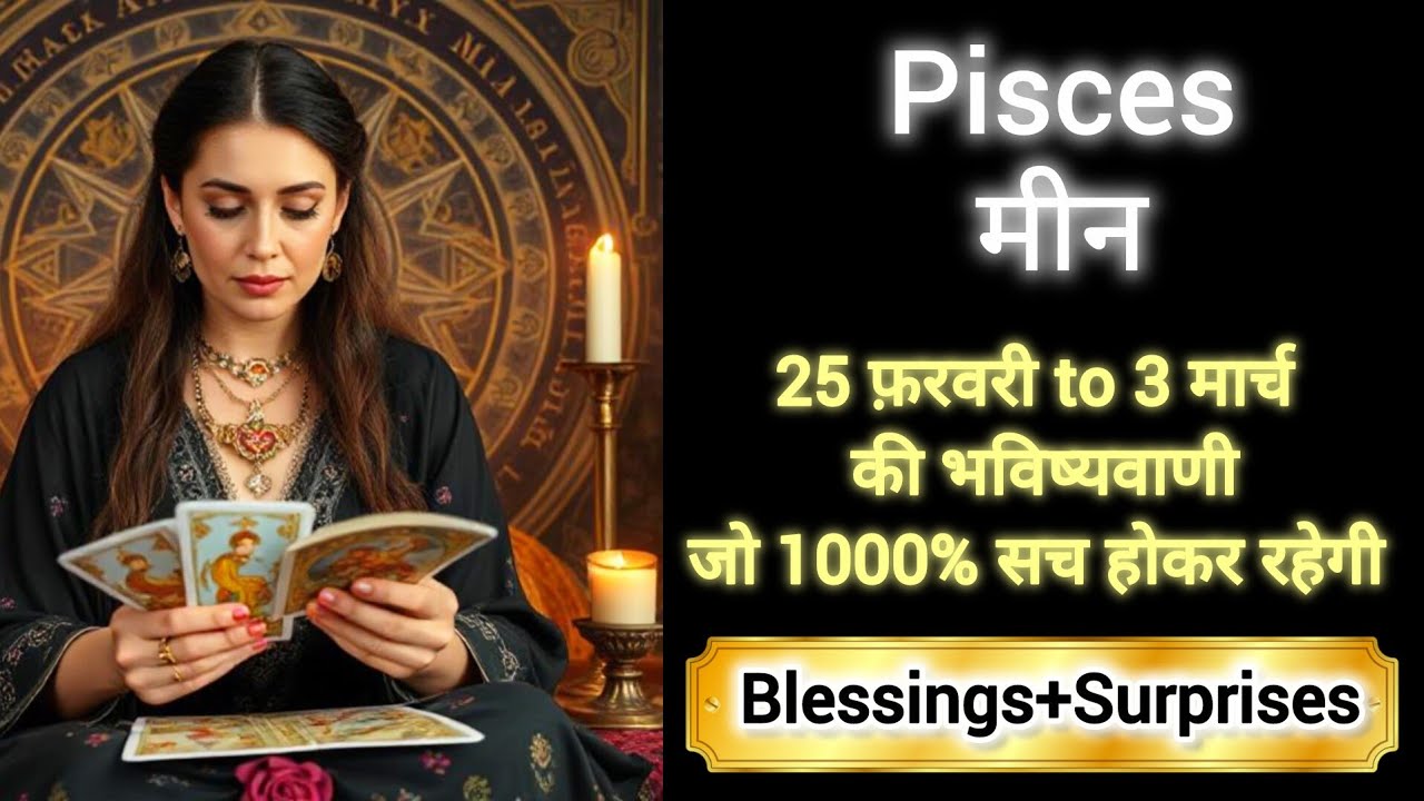 PISCES 🎖️🎁 मीन राशी 25 फ़रवरी to 3 मार्च 2026 🎊🌈MEEN Rashi 2026🔮 #tarot #pisces #horoscope #love  