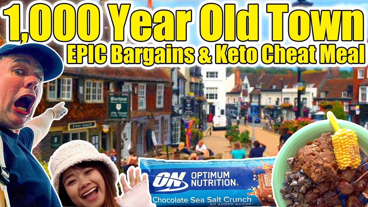 Full Day Food & Travel in England: 1,000 Year Old Town Exploration 🇬🇧 Battle, Sussex, UK