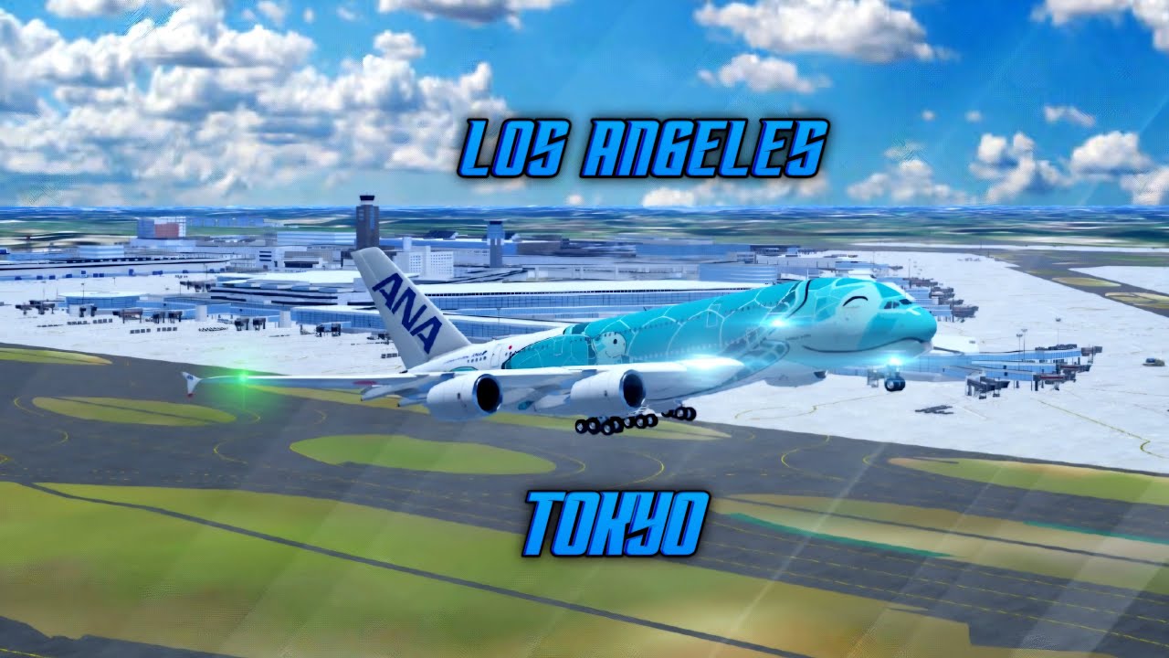 LOS ANGELES-TOKYO | A380-800 ANA (Kai Livery) 💙 (INFINITEFIGHT/EXPERT) #flightsim✈️🛩