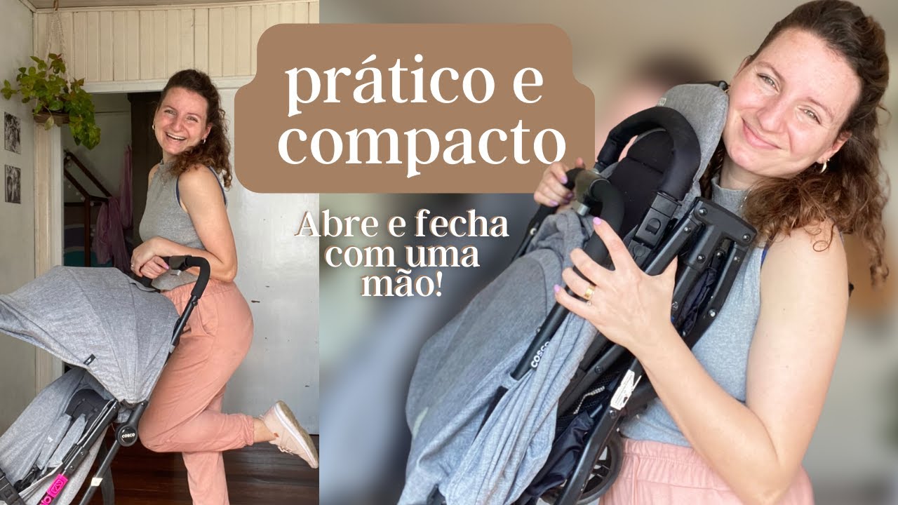 Nosso carrinho de bebê! Carrinho de Bebê Minny da Cosco. Muito prático para viajar de avião 😎