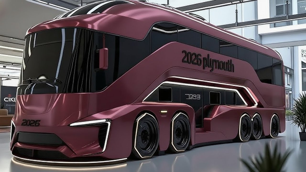 Роскошный автодом Plymouth 2027 года: интерьер, экстерьер и ходовые качества.