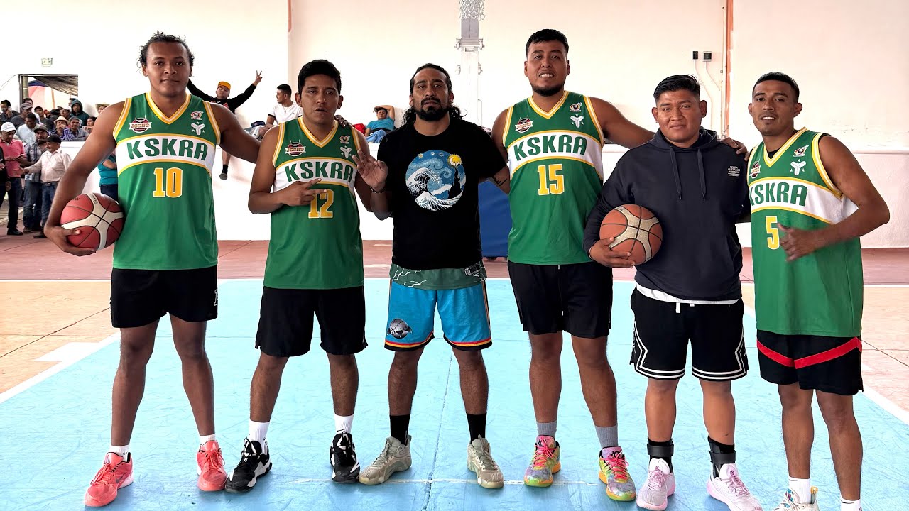 Juquila mixe vs carnicería Miranda, torneo de basquetbol en Chalcatongo 2025
