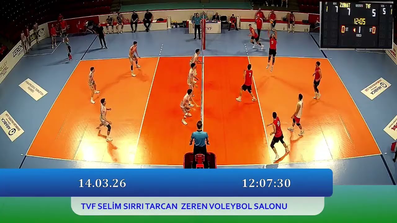 ZİRAAT BANKKART - TVF SPOR LİSESİ Arabica Coffee House Erkekler Voleybol 1.Ligi