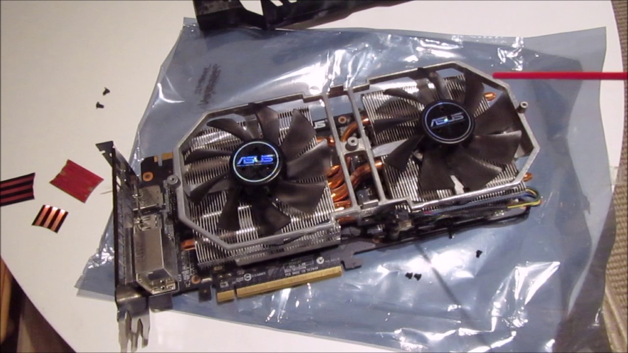 Чистка пыли из видеокарты на примере Asus GTX 580 DirectCU II