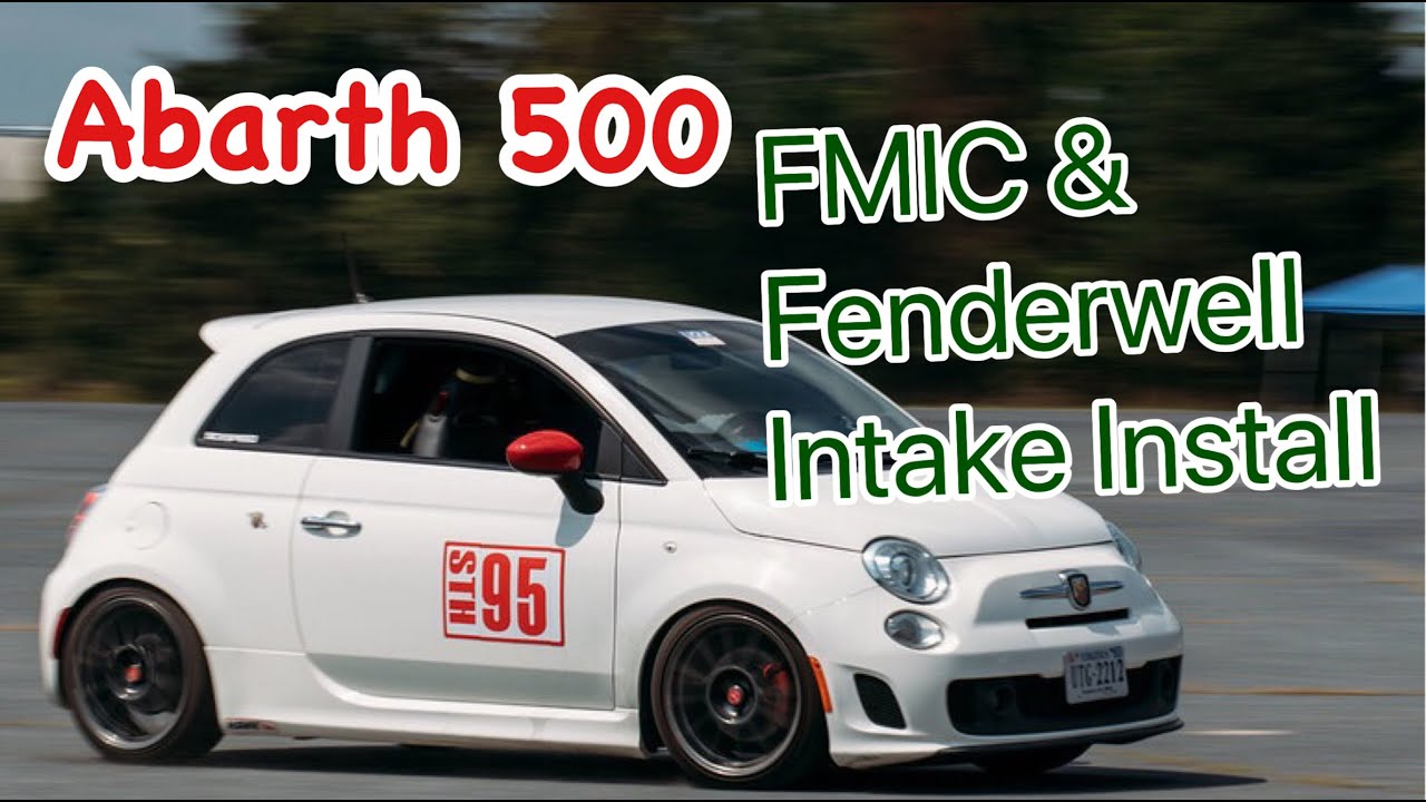 Fiat 500 Abarth Front Mount Intercooler with ATM Fenderwell Intake Install