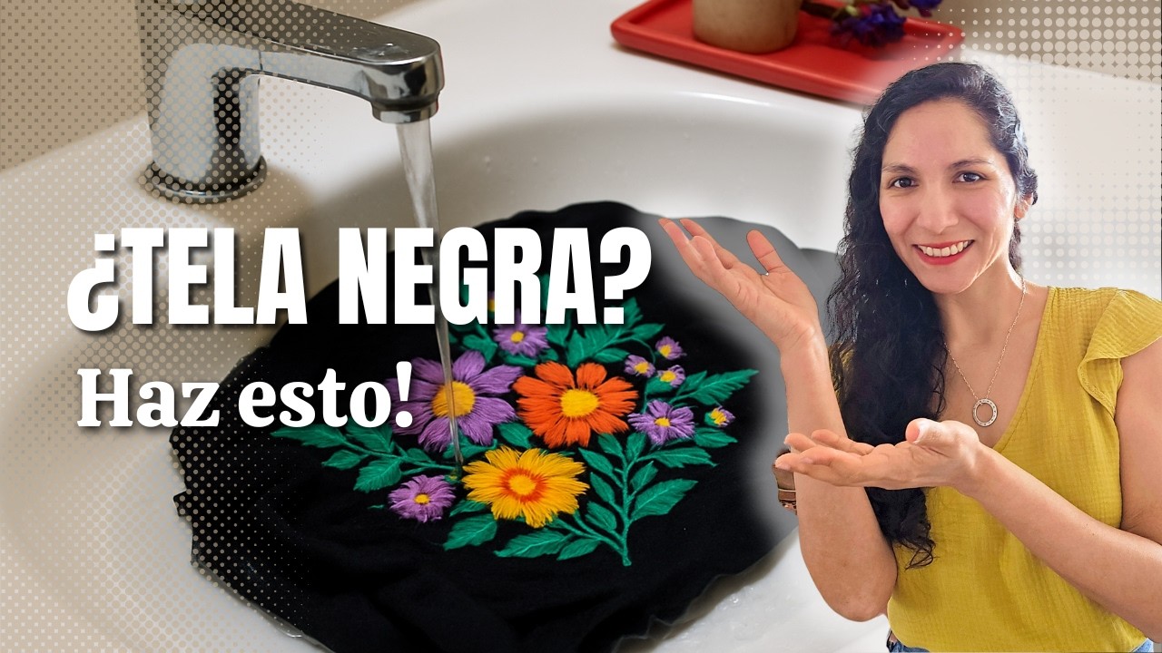 El truco para bordar en telas oscuras 🖤