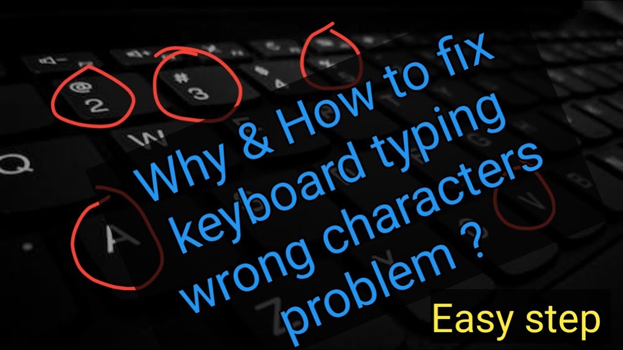 Easy way fix keyboard typing wrong characters! windows