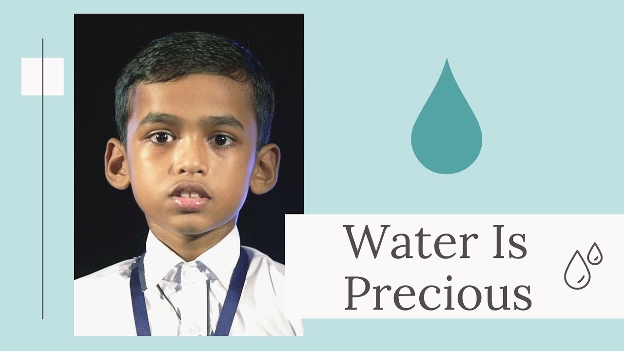 Water is Precious!!!! Speech by Aadil Bin Falaque | Rajagiri Seashore CMI School, Vypin, Kochi