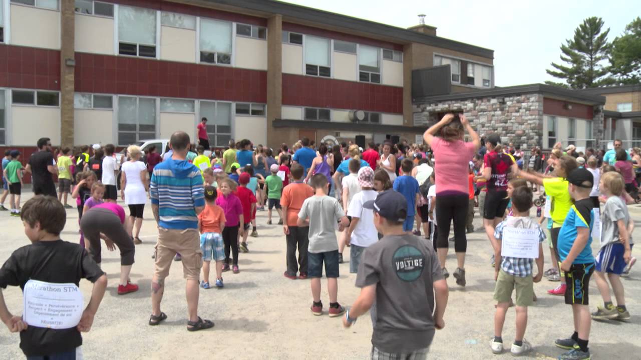Marathon à l'école St-Michel dans le secteur Buckingham