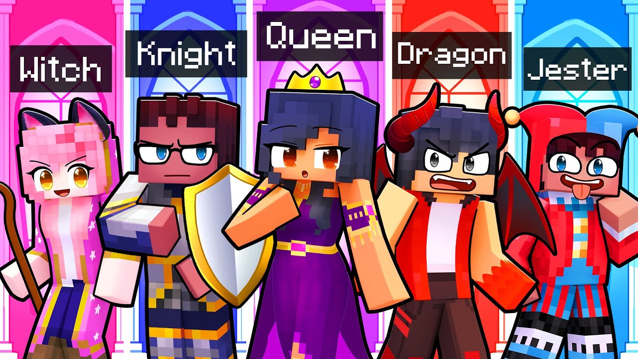 10 FRIENDS on one ROYAL BLOCK in Minecraft!