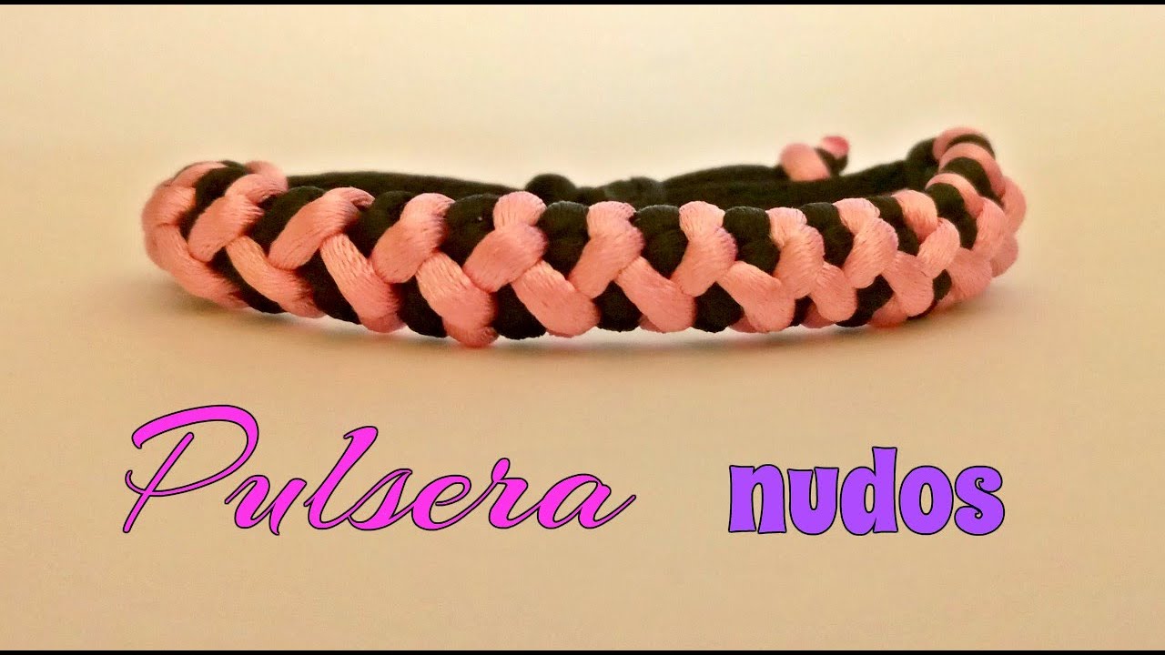 PULSERA NUDOS con COLA de RATÓN/PASO A PASO.