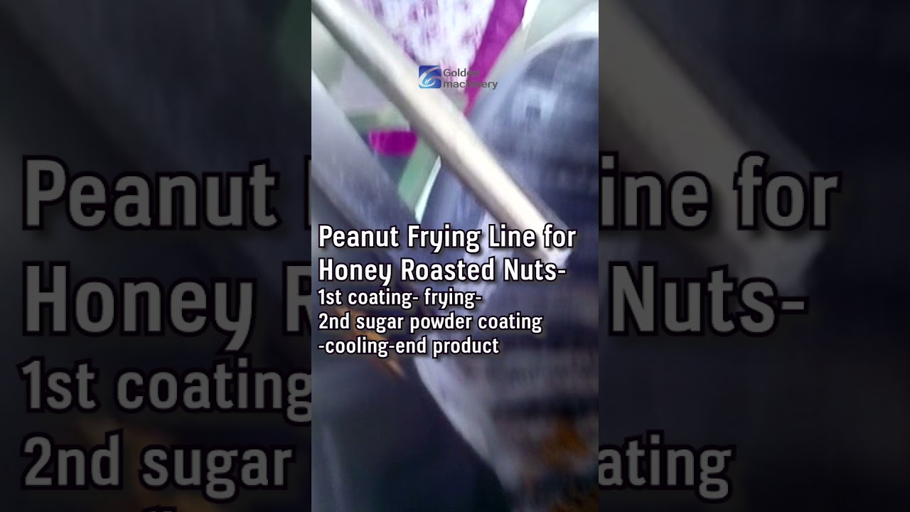 03 Peanut Frying Line for Honey Roasted Nuts Flow Chart: Coating Frying Second Coating Cooling