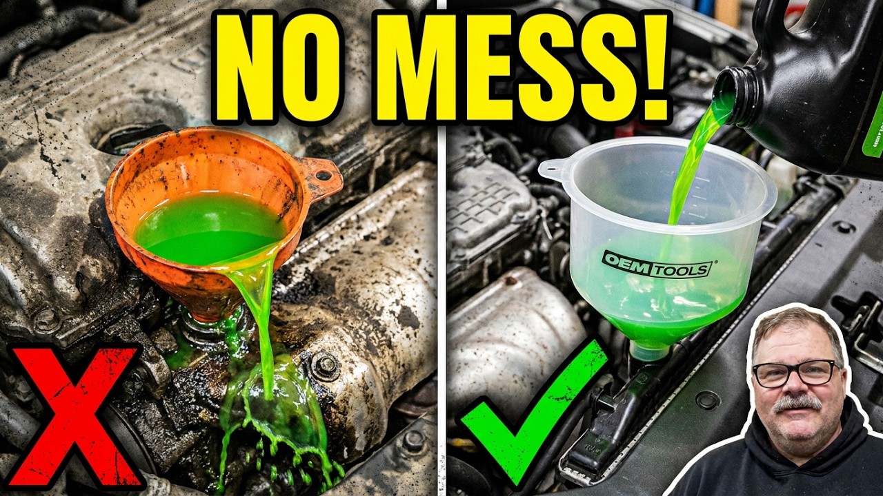 OEMTOOLS 87009 No-Spill Coolant Funnel Kit, Review