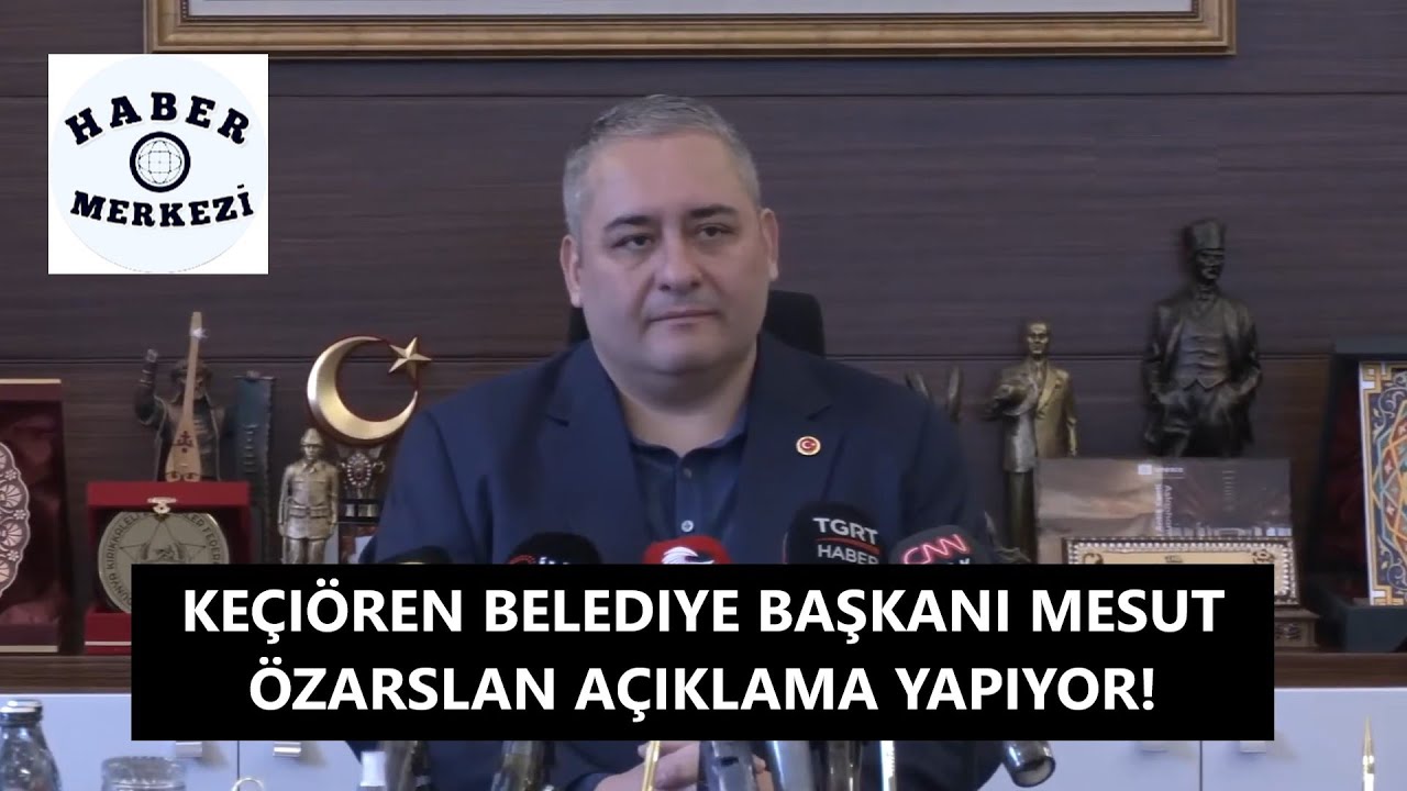 Keçiören Belediye Başkanı Mesut Özarslan CHP'den istifa etmesinin ardından açıklama yapıyor!