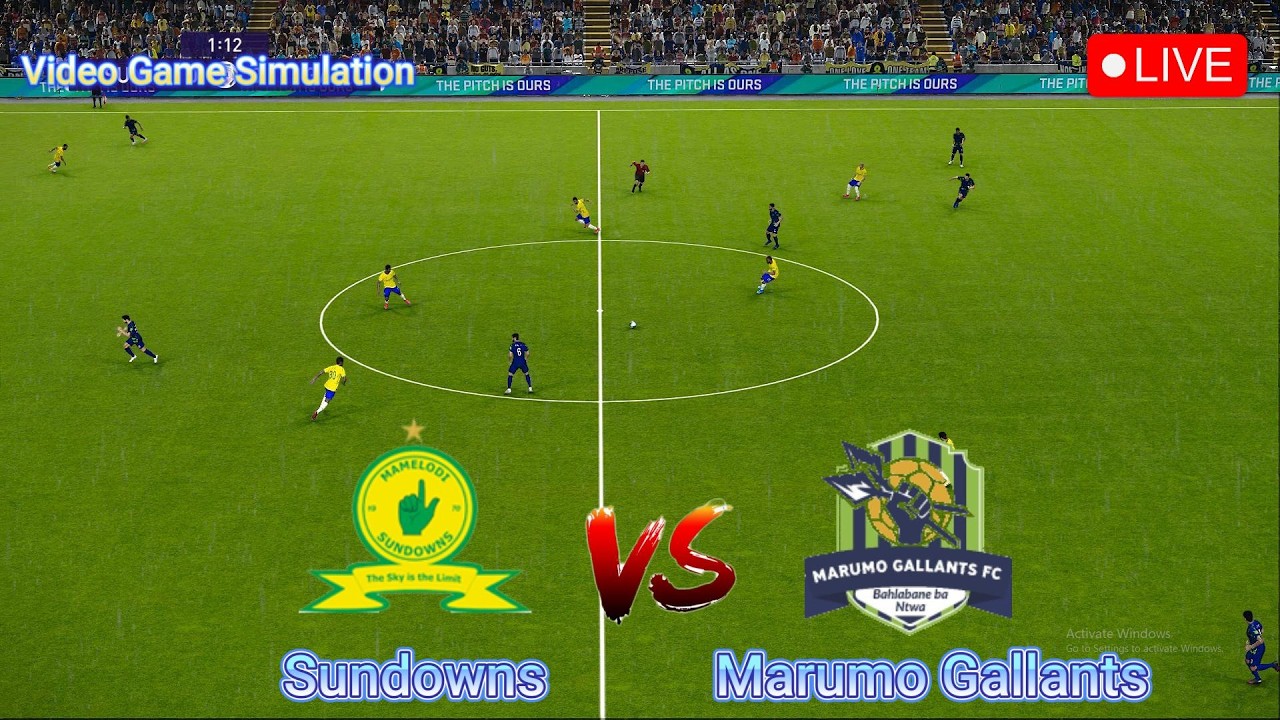 🔴Live : Mamelodi Sundowns vs Marumo Gallants | Betway Premiership - Round 22 | Video Game Simulation