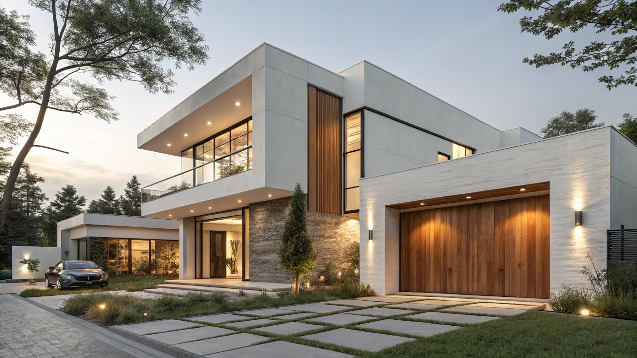 Modern Luxury House Tour | Stunning White & Wood Contemporary Dream Home