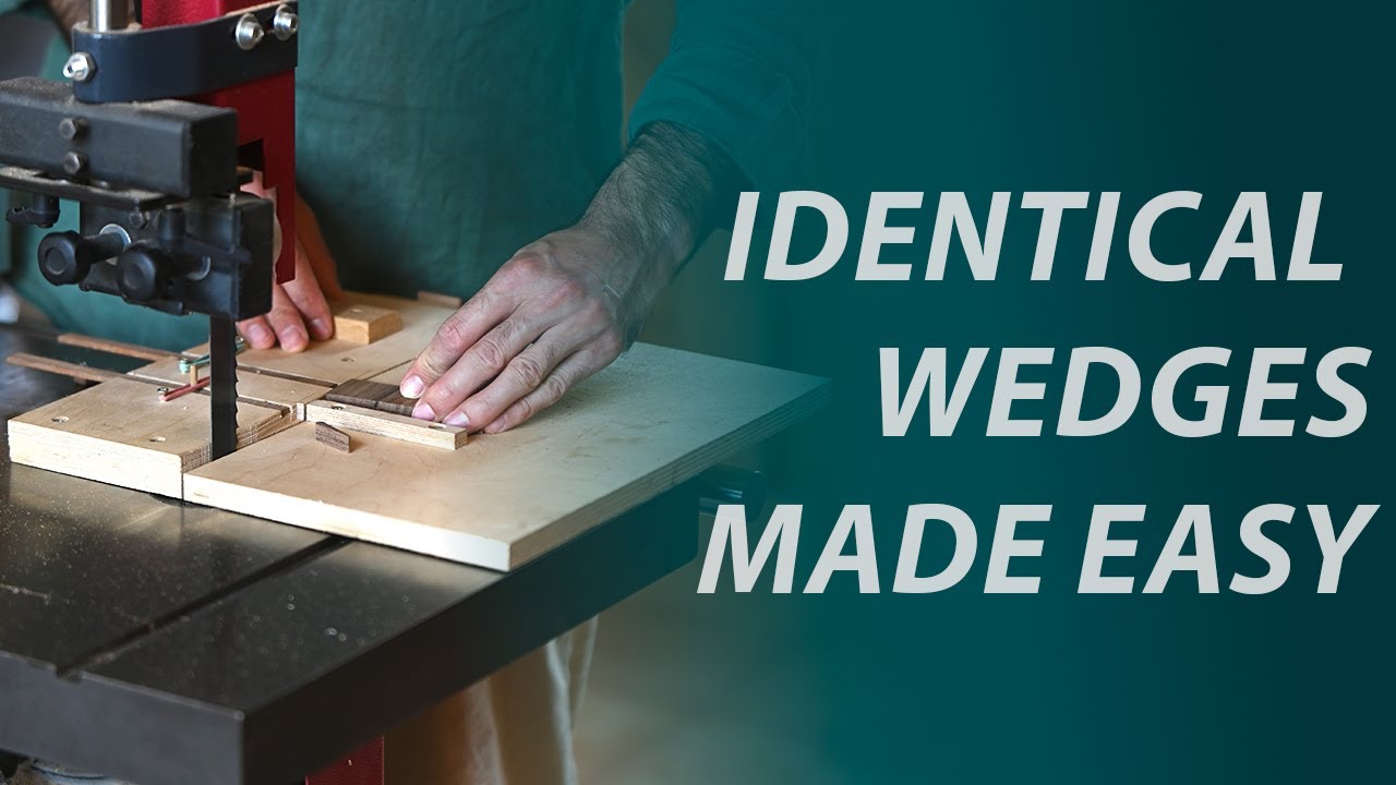 Bandsaw wedge jig