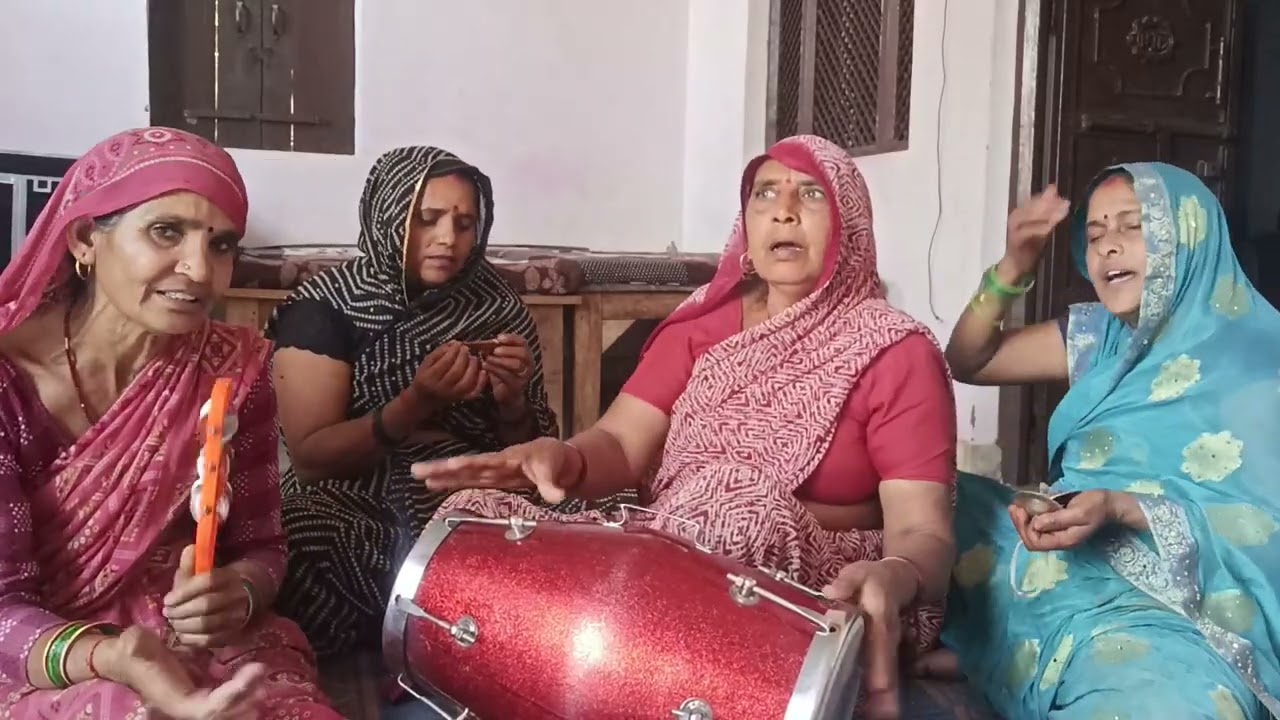 New 👈Satsang bhajan 🙏mandali ✍️होली हसी मजाक 😄devar bhavi ki holi 