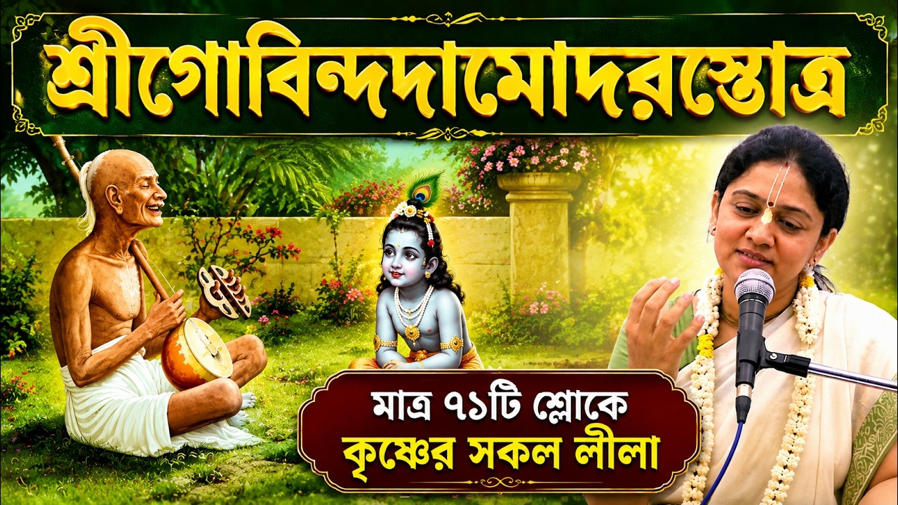 যে ৭১টি শ্লোক পাঠ করলে কৃষ্ণের সকল লীলা জানা হয়ে যাবে❗ Govinda Damodar Stuti 🔴 Nitai Sevini Mataji