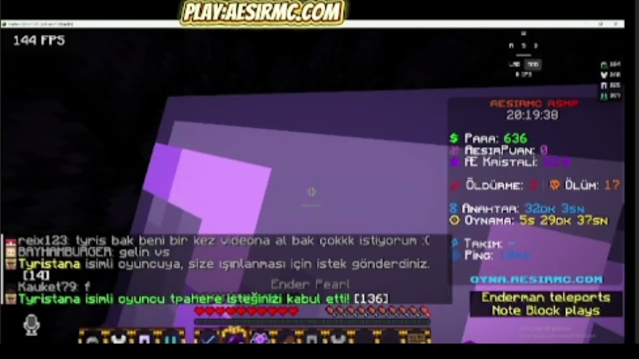 Tyris'i kendi sunucusunda traplıyorum! 🤣@AesirMC @Tyristana  #aesirmc  play.aesirmc.com #aesirmc