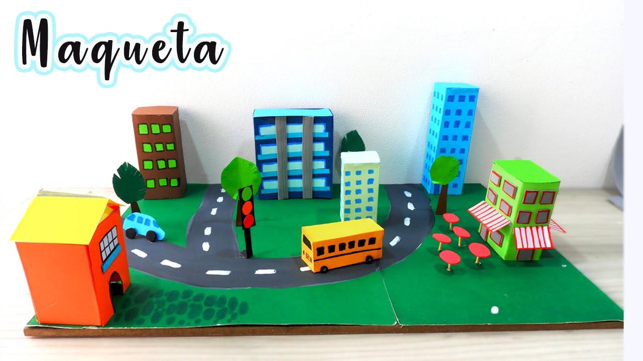 MAQUETA DE CIUDAD Fácil de hacer 🏠  CITY MODEL