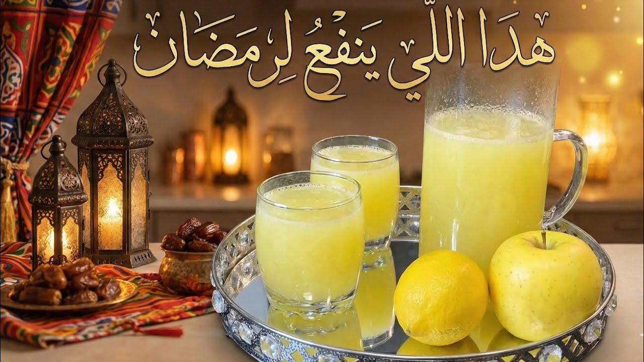 هذا هو اللي ينفعك لرمضان عصير منعش وصحكي أيضا #عصير 🌸✌️❤️