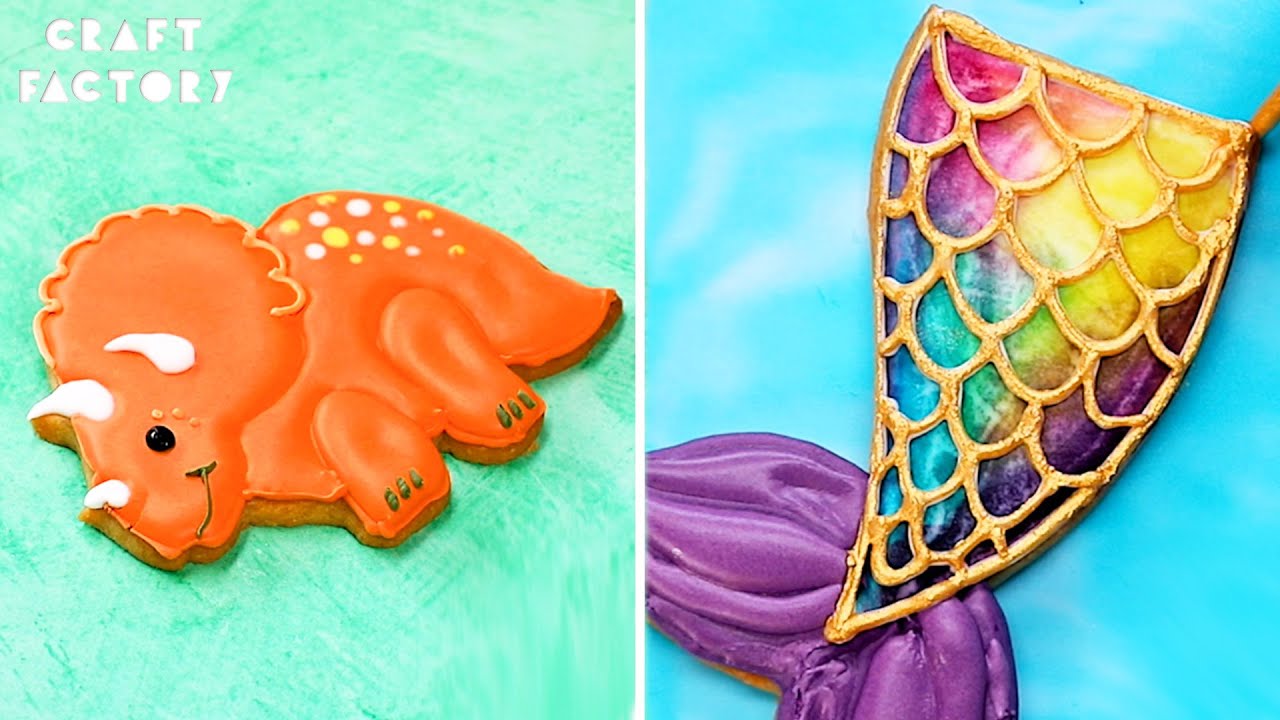 Biscuit Being Iced Is So Satisfying To Watch | Craft Factory | Cookie Decoration