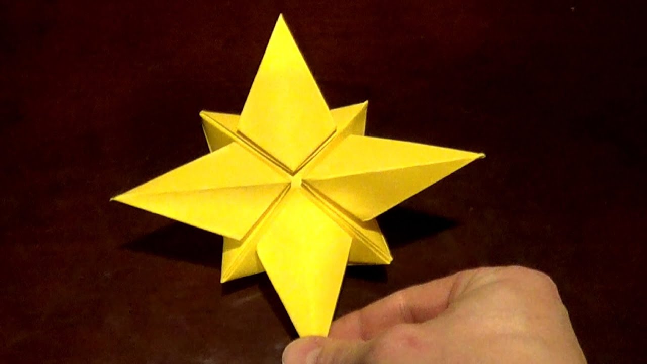 North Star Origami Tutorial - How to make an Origami North star