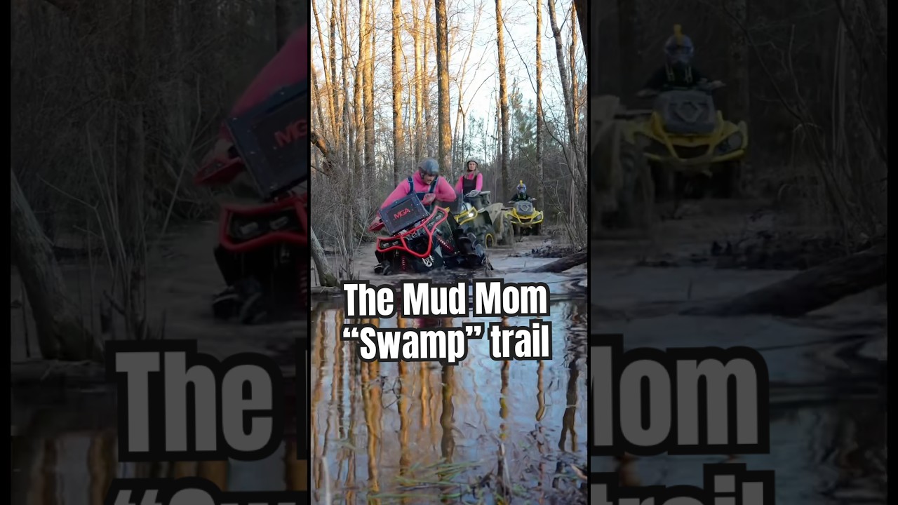 The Mud Mom &ldquo;Swamp&rdquo; trail #mudding #offroad #canam #canamrenegade #canamoutlander #offroad #4x4