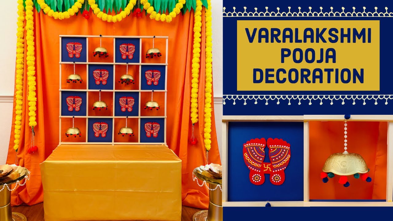 Navratri Decoration Ideas at Home | Lakshmi Pooja Decoration | Traditional Backdrop Idea | Dussehra