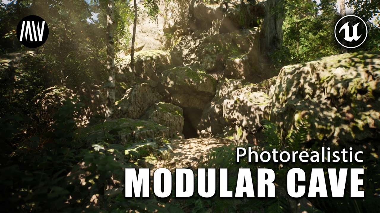 UE5 - Wow!Nature - WIP - Modular Cave Testing #unrealengine #UE5 #gamedev