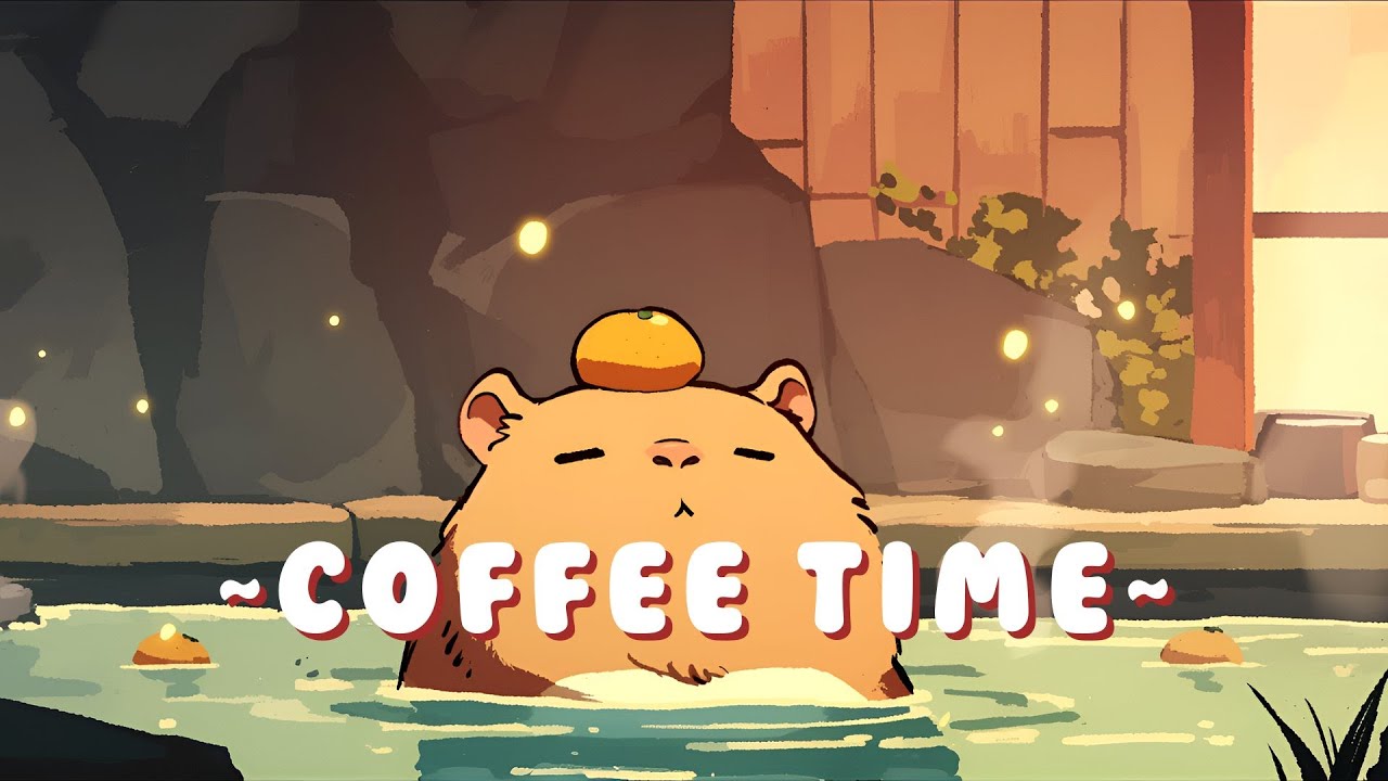 Capybara Chill Radio - Calming Beats & Melodies ~ Warm Feelings ~ 🦫 🌙 📖