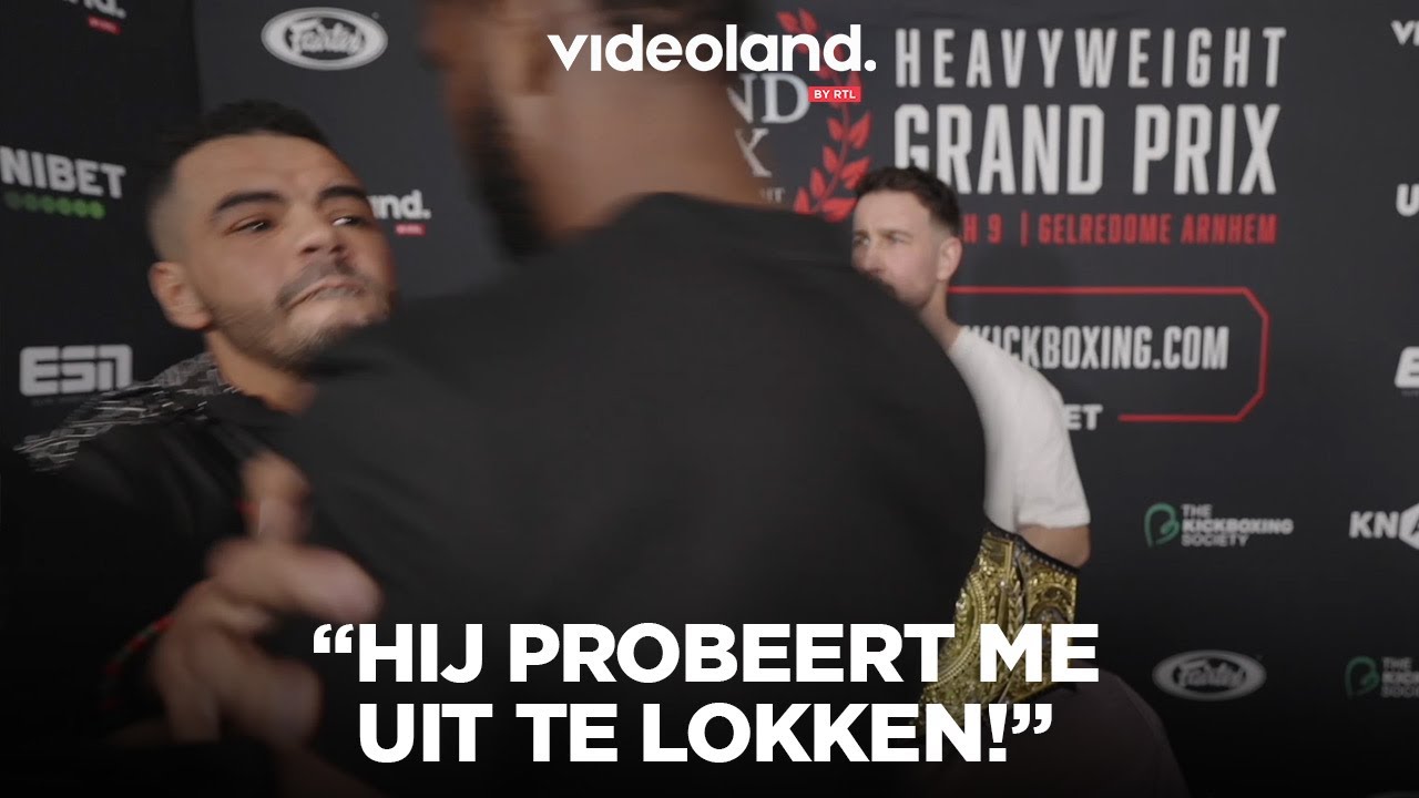 Crossfire loopt uit de hand! Donegi Abena vs. Tarik Khbabez | Glory Grand Prix