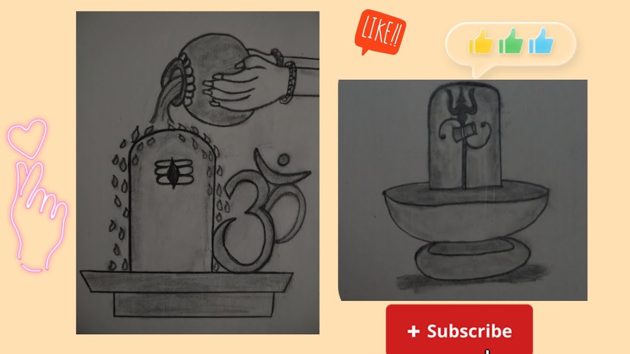 Shivling Drawing #shivling #shiv #lord #lordshiva #god #artbyaaru #drawingideas #today #easydrawing 