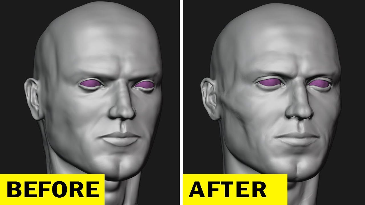 Face Anatomy Sculpting in Blender - THE CORRECT WAY