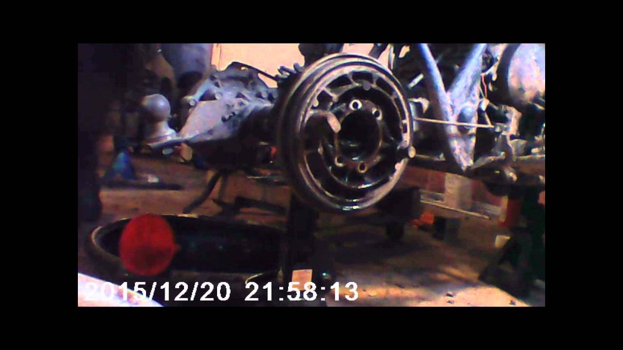 1999 Yamaha Kodiak Rear wheel bearings Removal