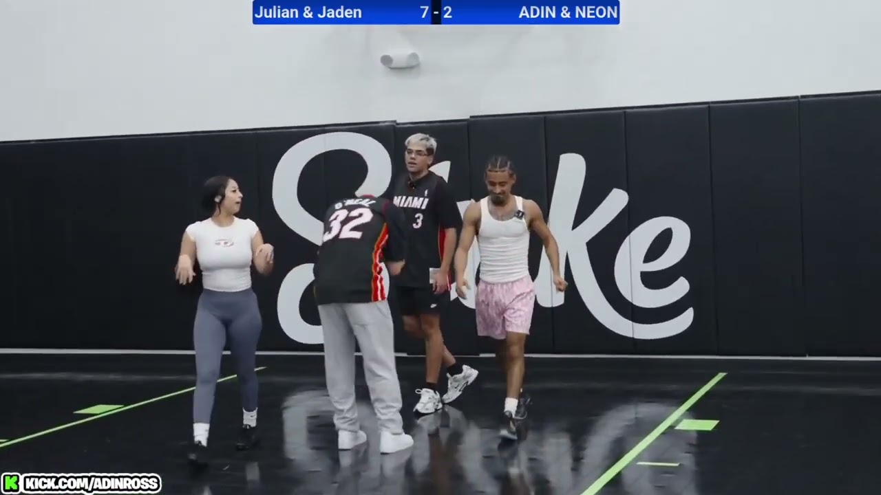 N3on and Adin Ross vs Julian and Jaden Newman 2v2 basketball wager (FULL HIGHLIGHTS)